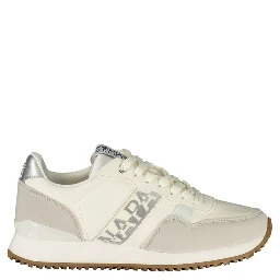 Blue Polyester Athletic Sneakers