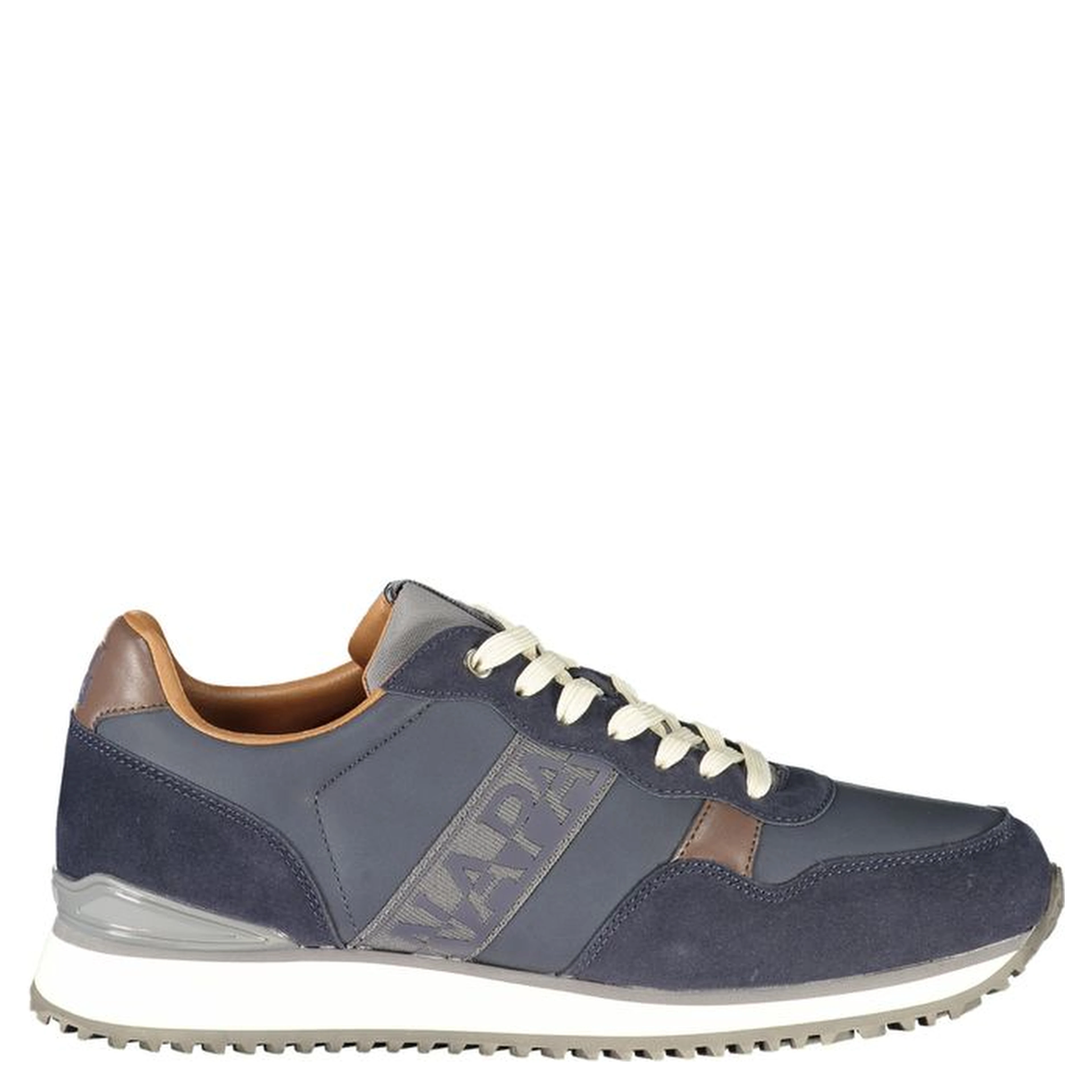 Blue Polyester Athletic Sneakers