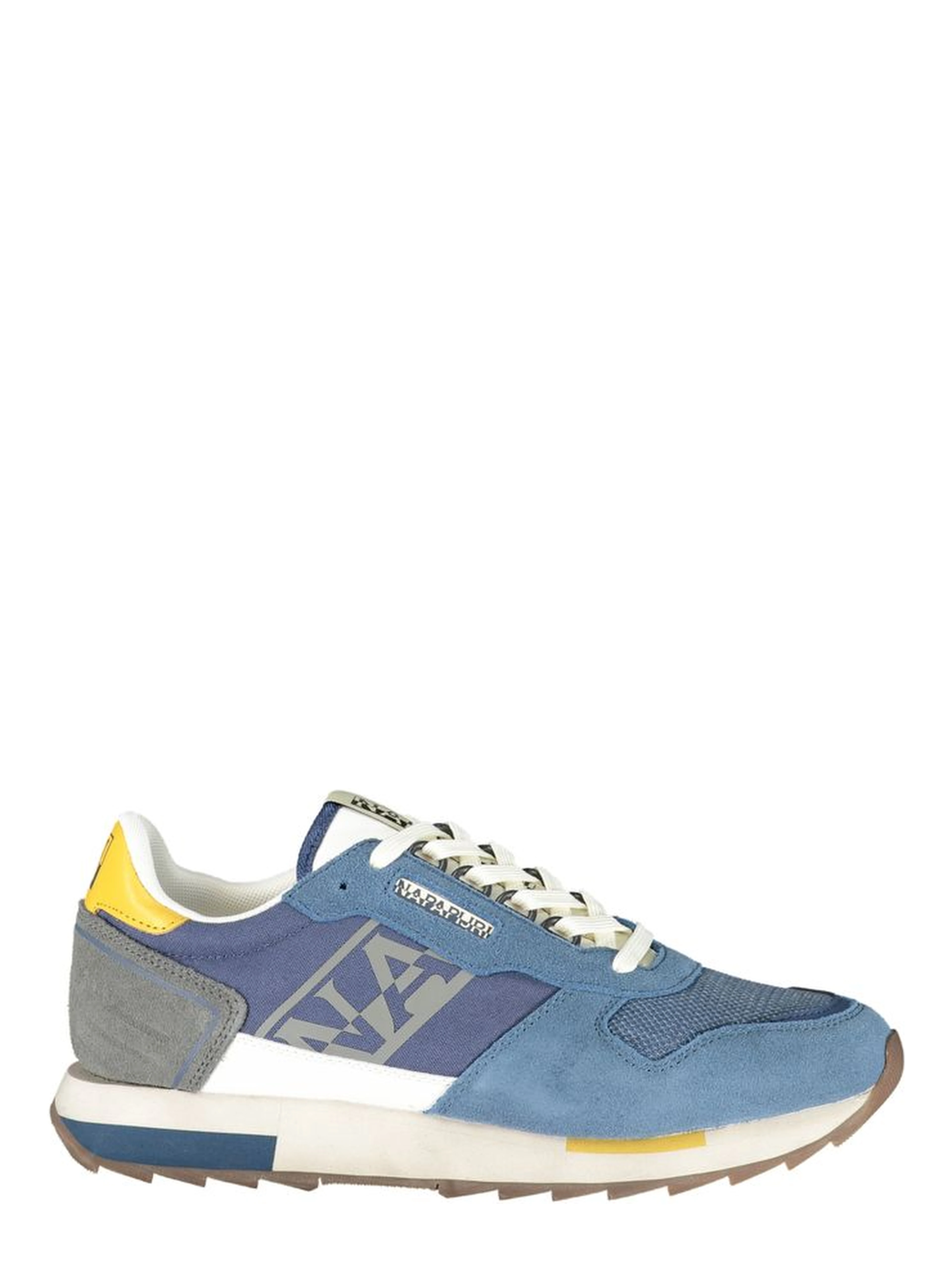 Blue Polyester Athletic Sneakers