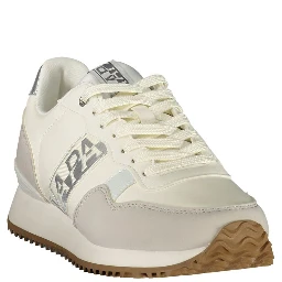 Blue Polyester Athletic Sneakers
