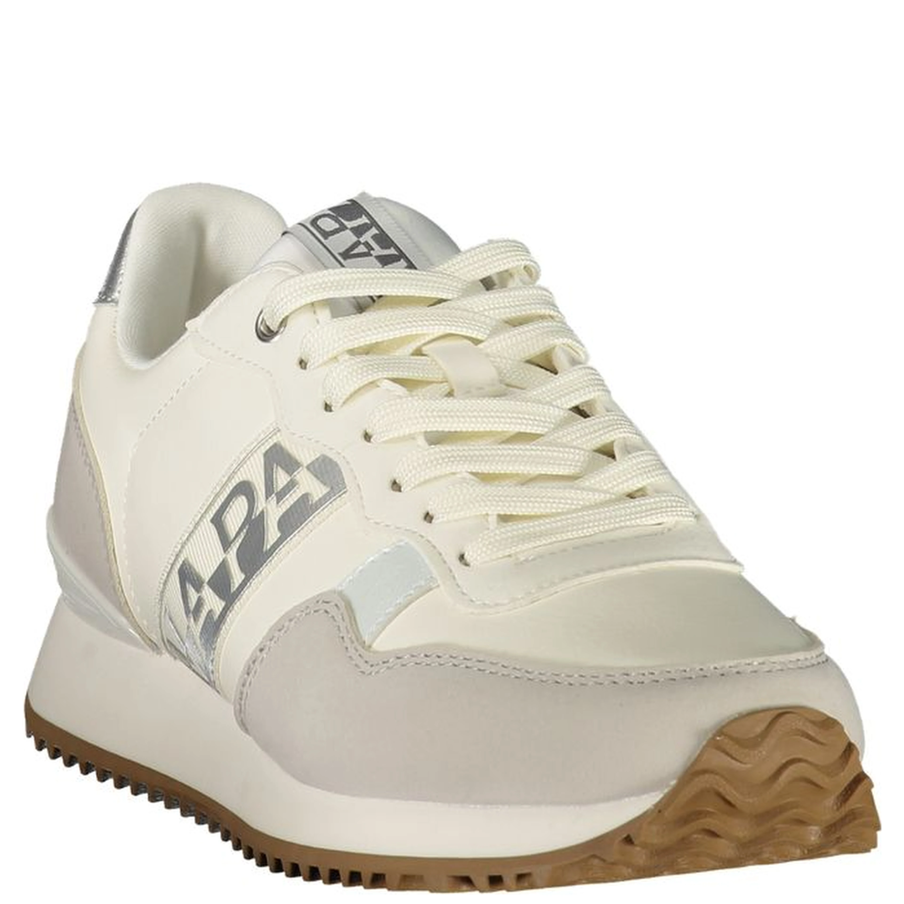 Blue Polyester Athletic Sneakers