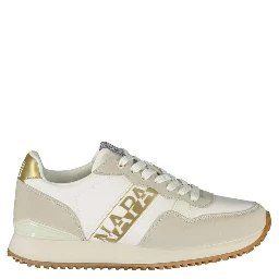 Blue Polyester Athletic Sneakers