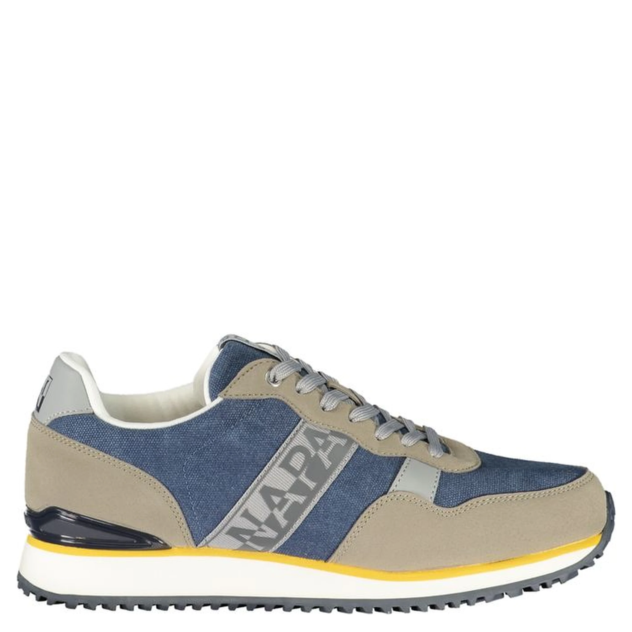 Blue Polyester Athletic Sneakers