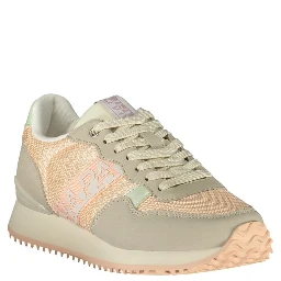 Pink Polyester Athletic Sneakers