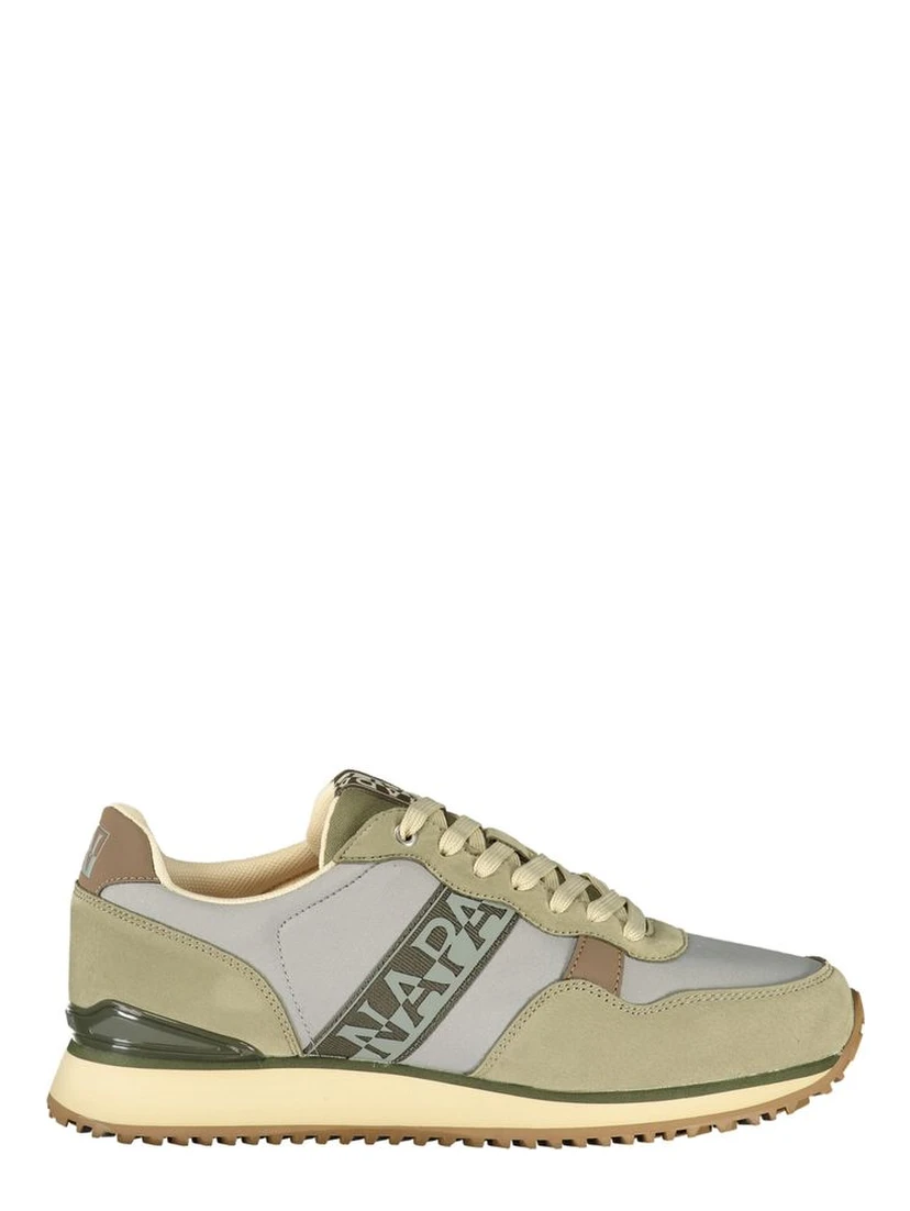 Blue Polyester Athletic Sneakers