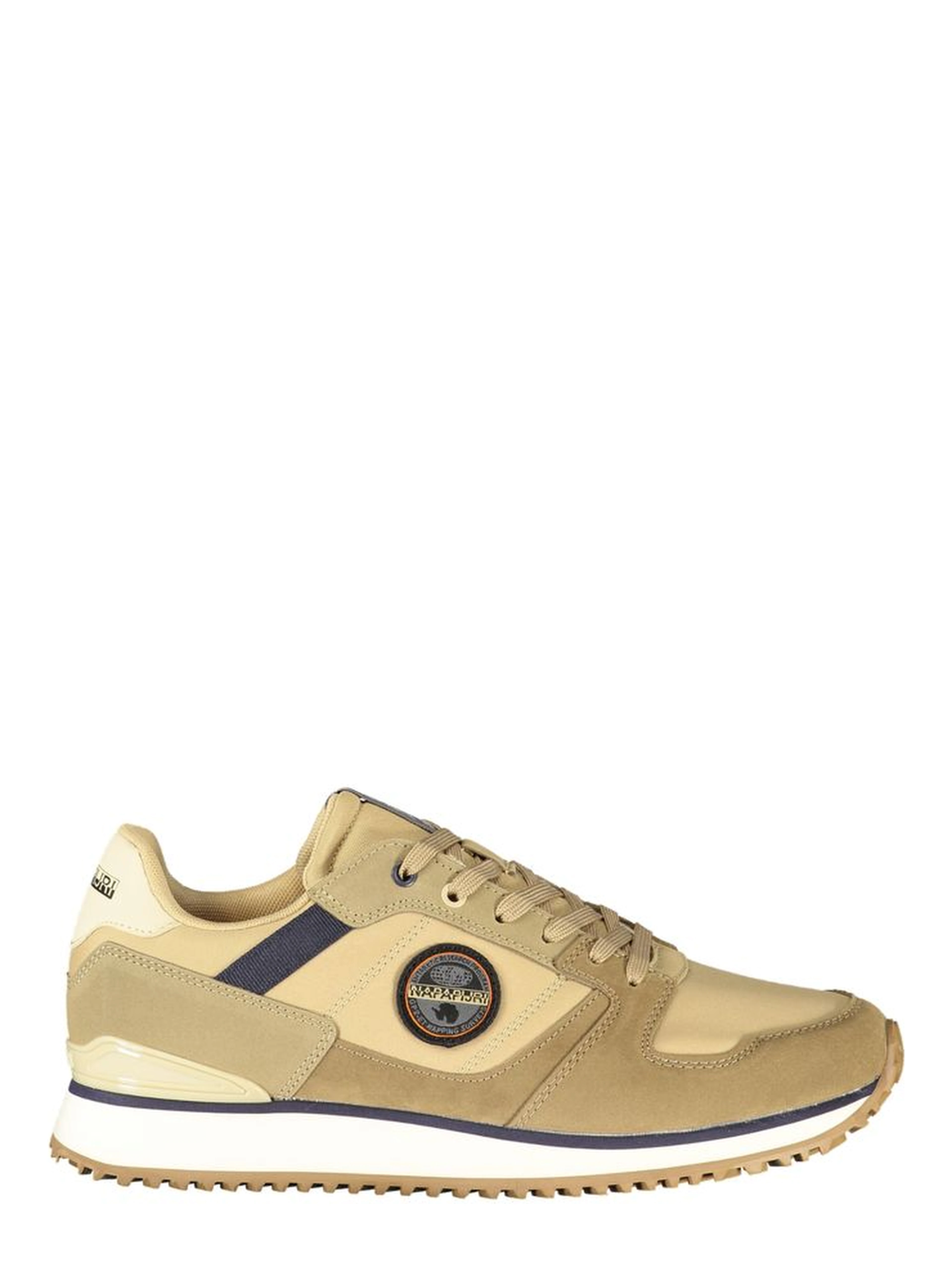 Brown Polyester Athletic Sneakers