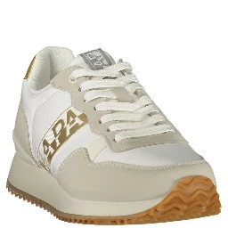 Blue Polyester Athletic Sneakers