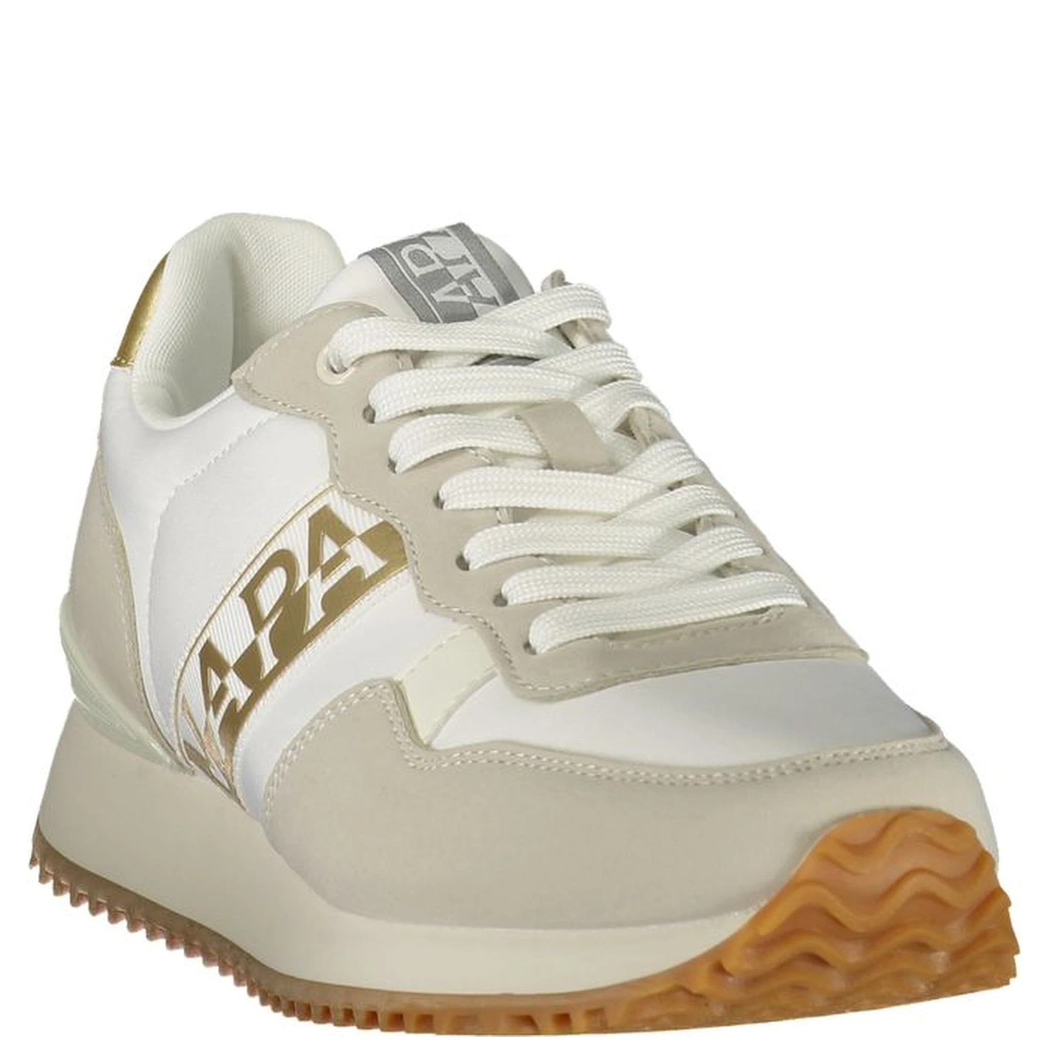 Blue Polyester Athletic Sneakers