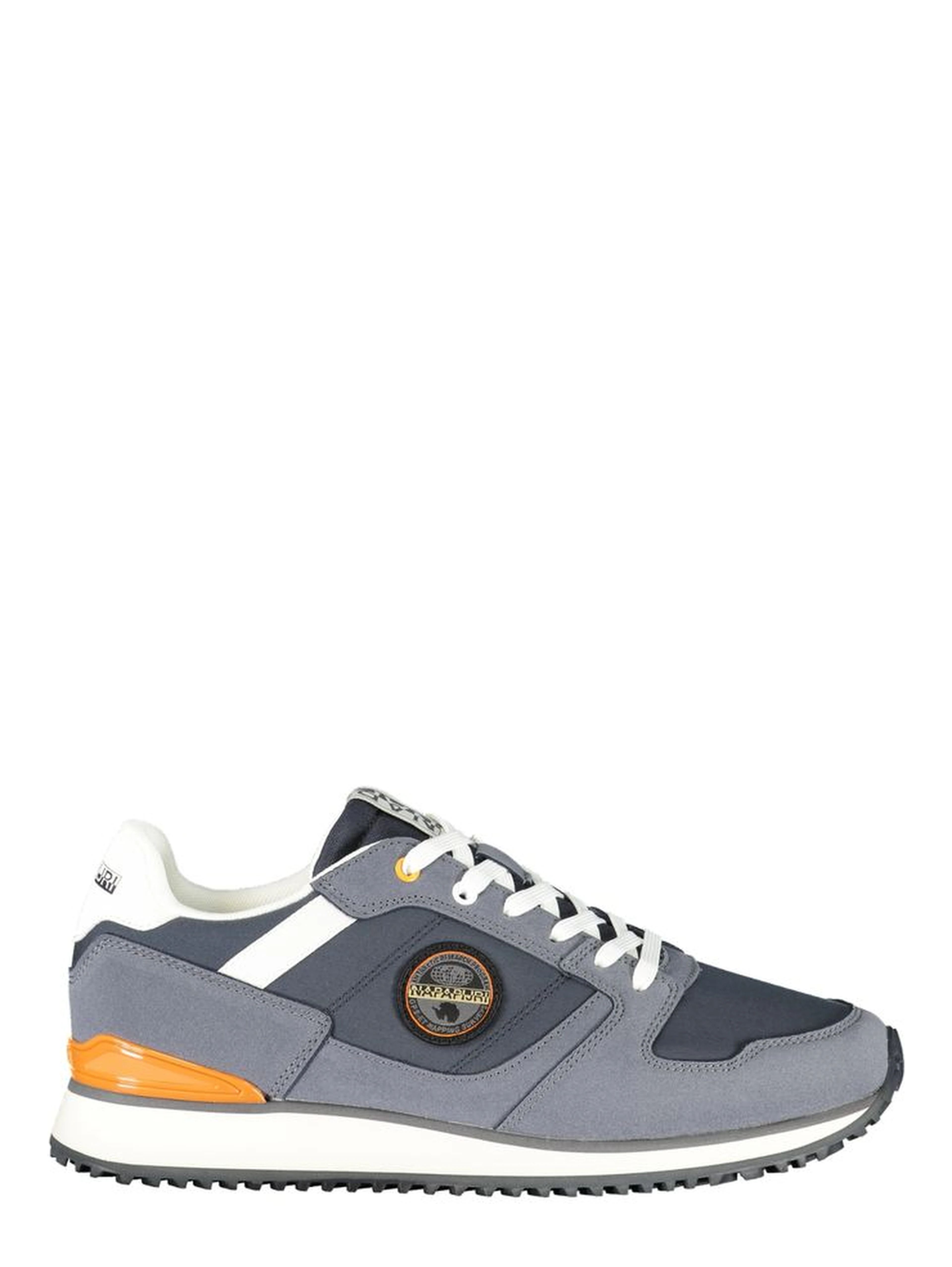 Blue Polyester Athletic Sneakers