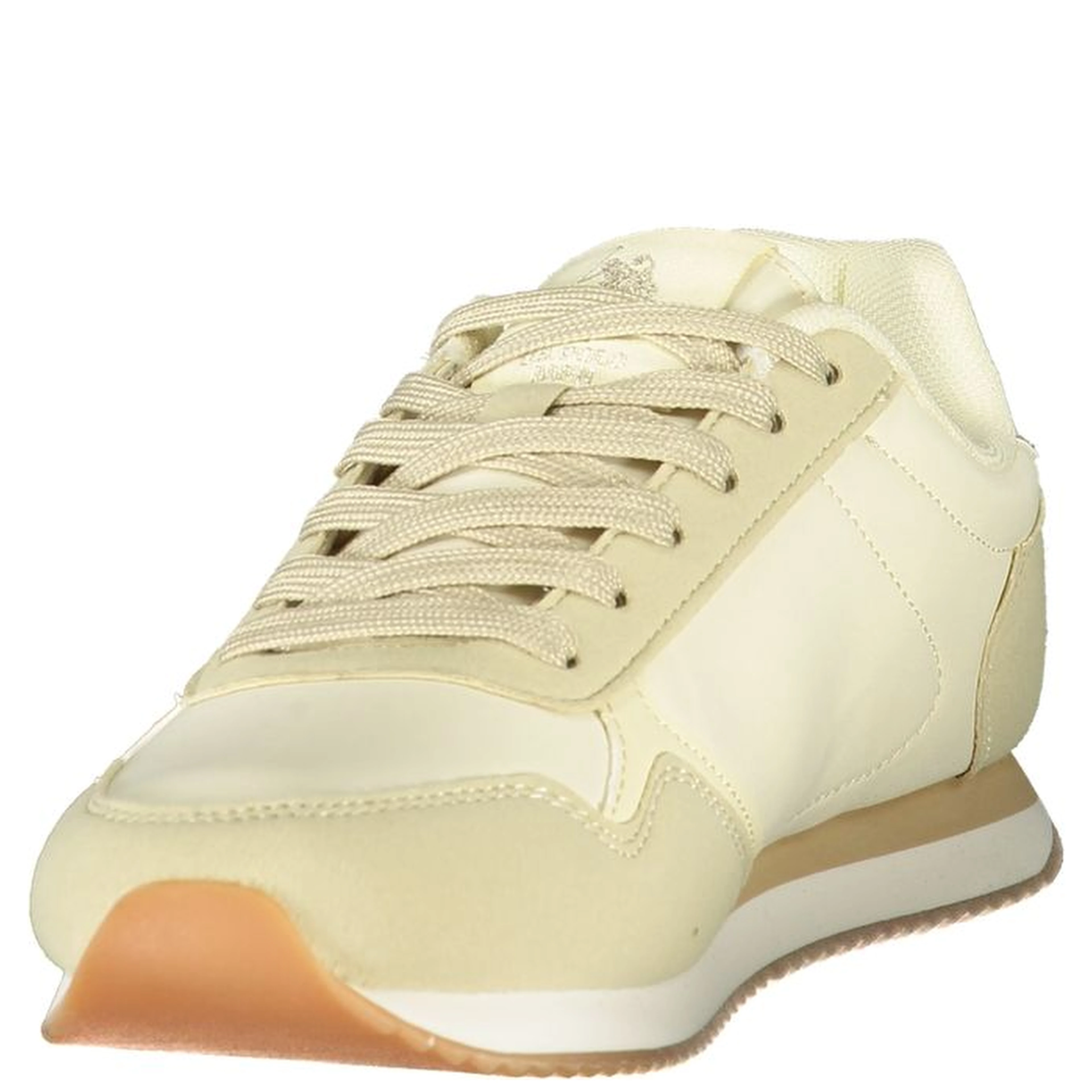 Beige Polyester Athletic Sneakers