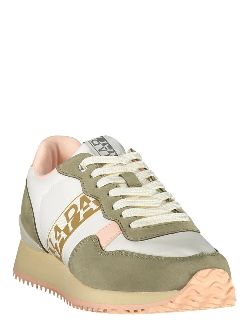 Blue Polyester Athletic Sneakers