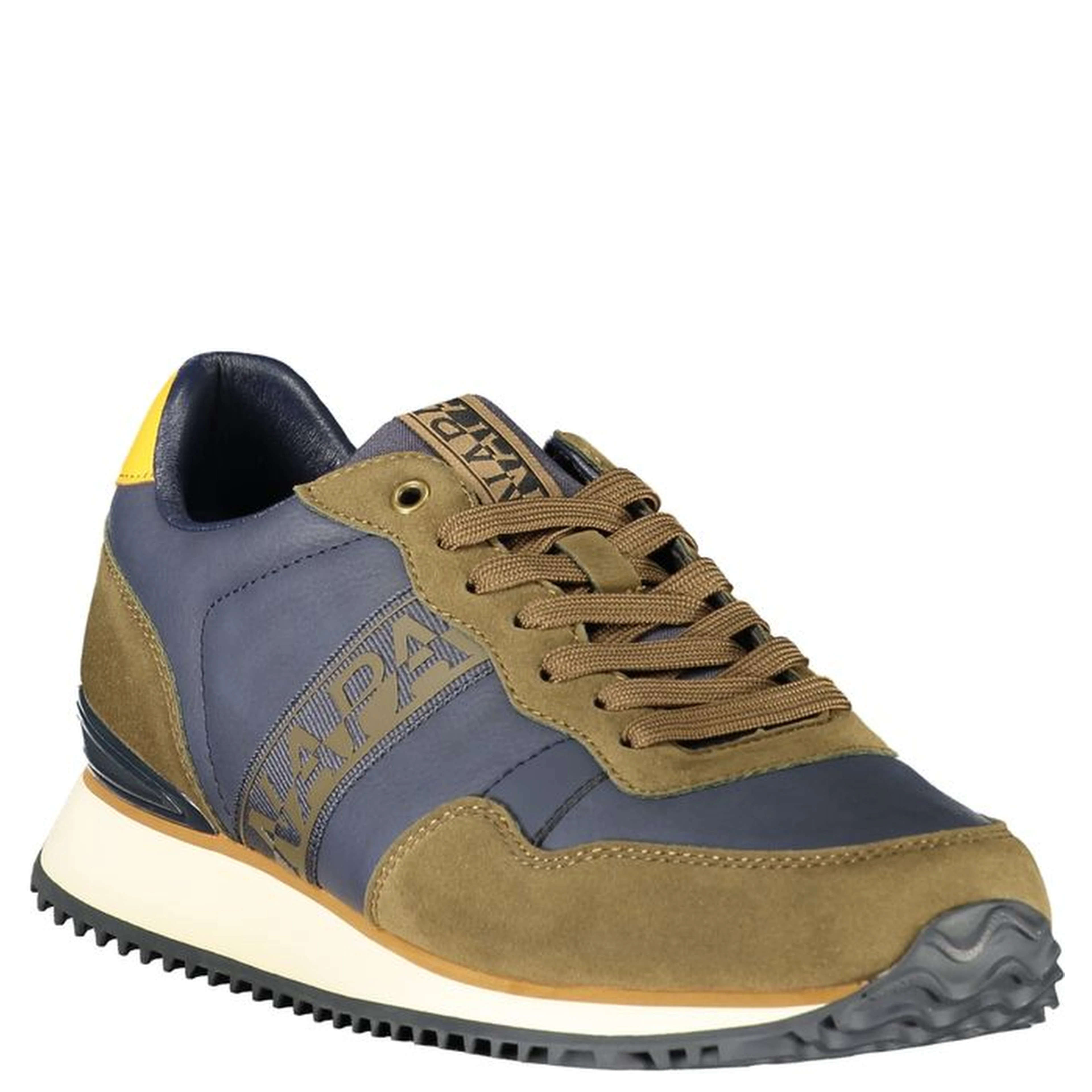 Blue Polyester Athletic Sneakers