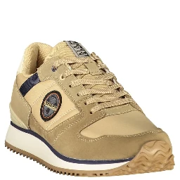 Brown Polyester Athletic Sneakers