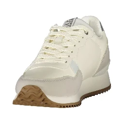 Blue Polyester Athletic Sneakers