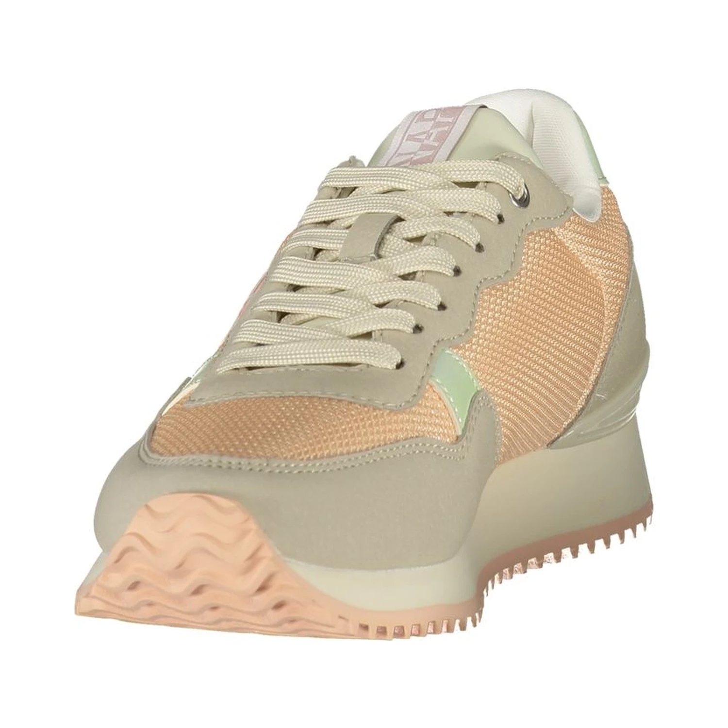 Pink Polyester Athletic Sneakers