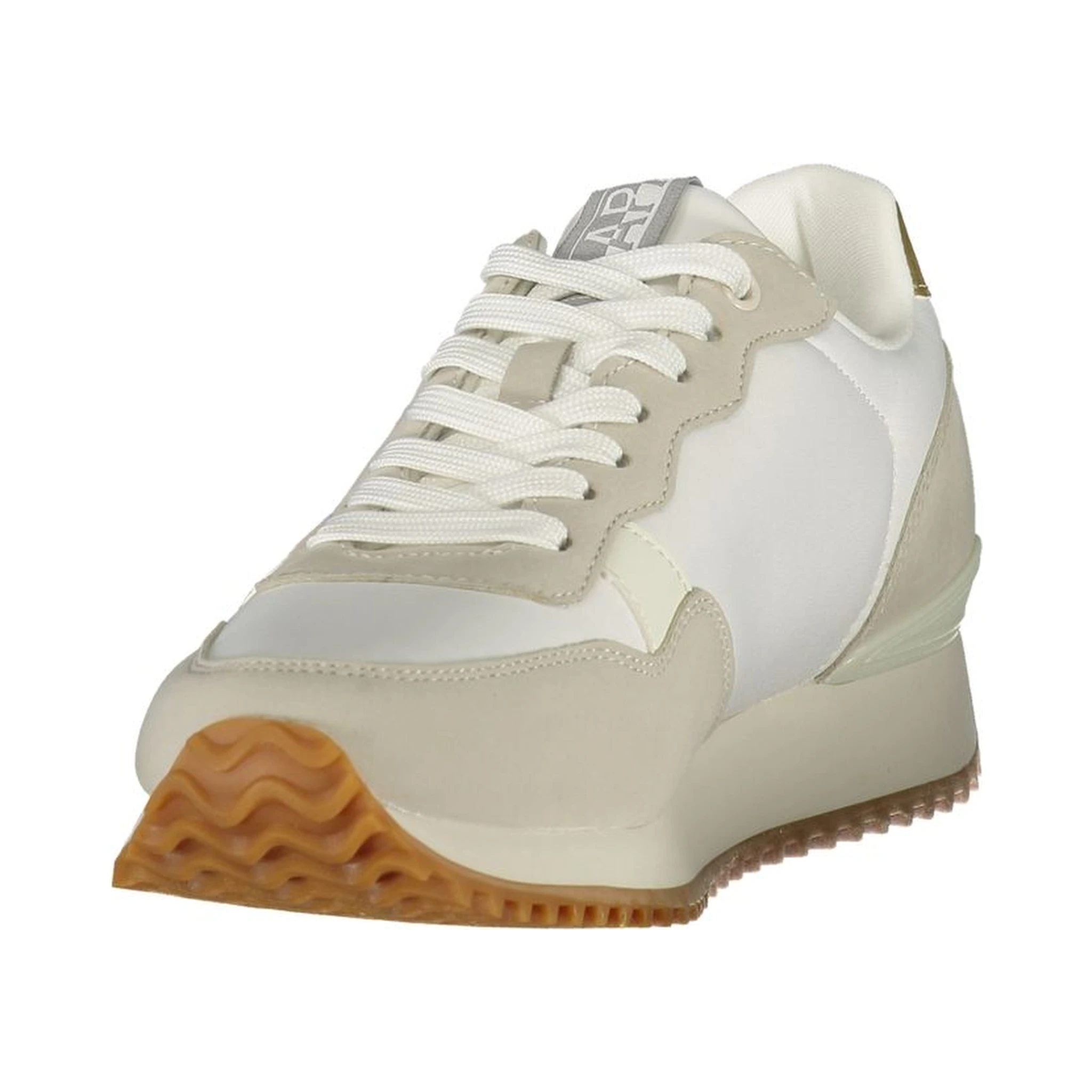 Blue Polyester Athletic Sneakers