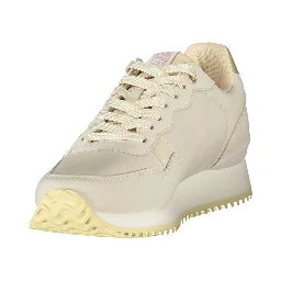 Pink Polyester Athletic Sneakers