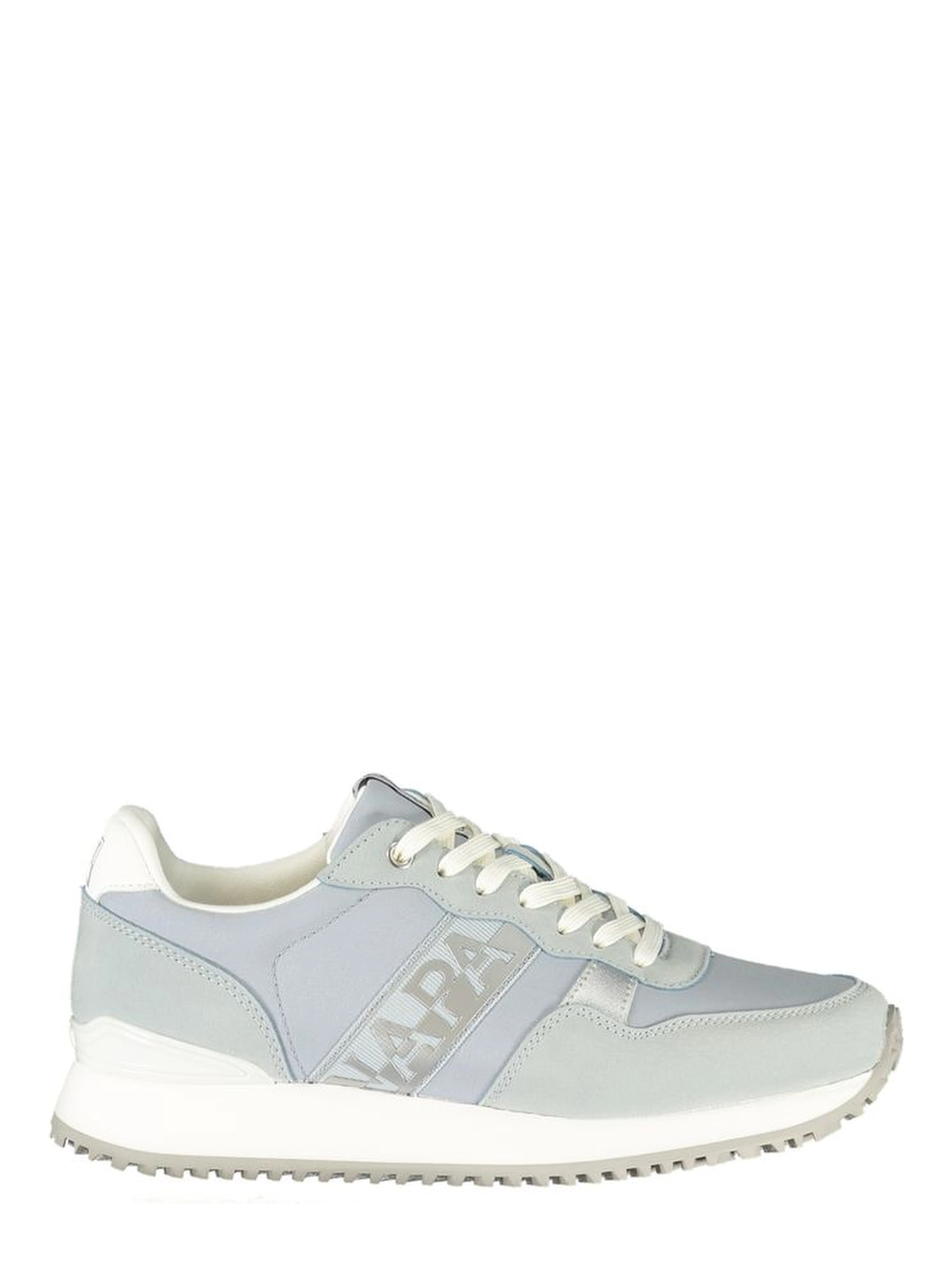 Blue Polyester Athletic Sneakers