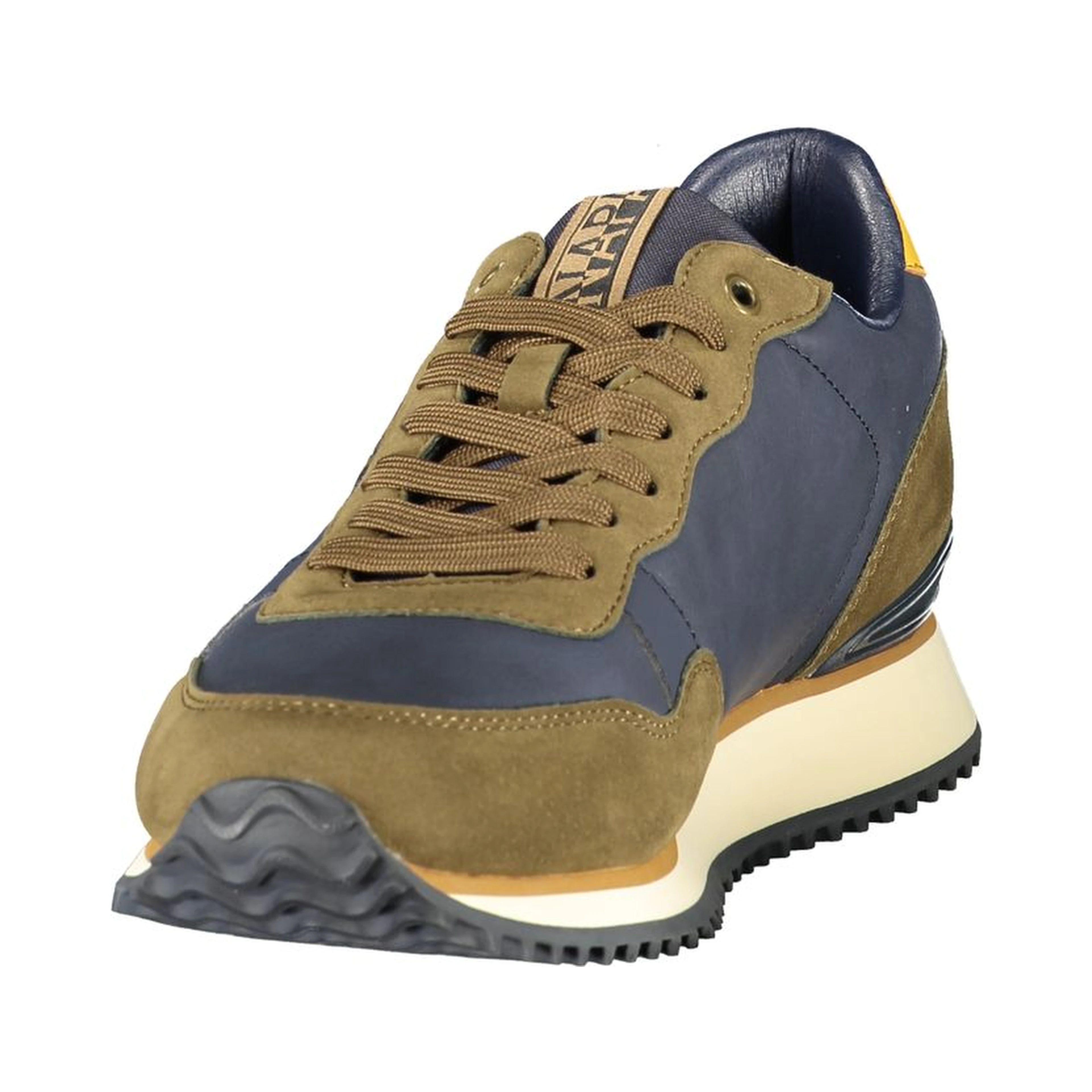 Blue Polyester Athletic Sneakers