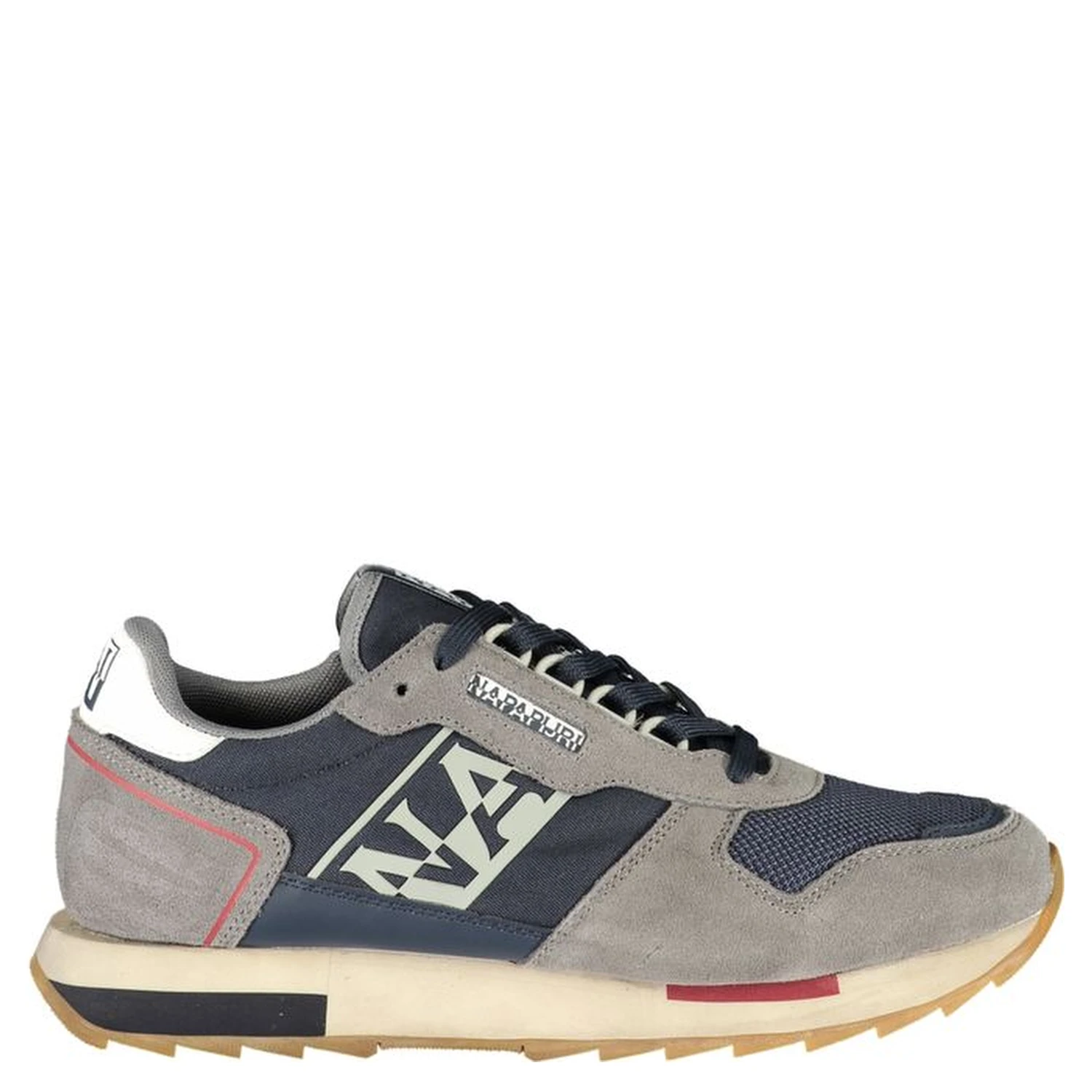 Blue Polyester Athletic Sneakers