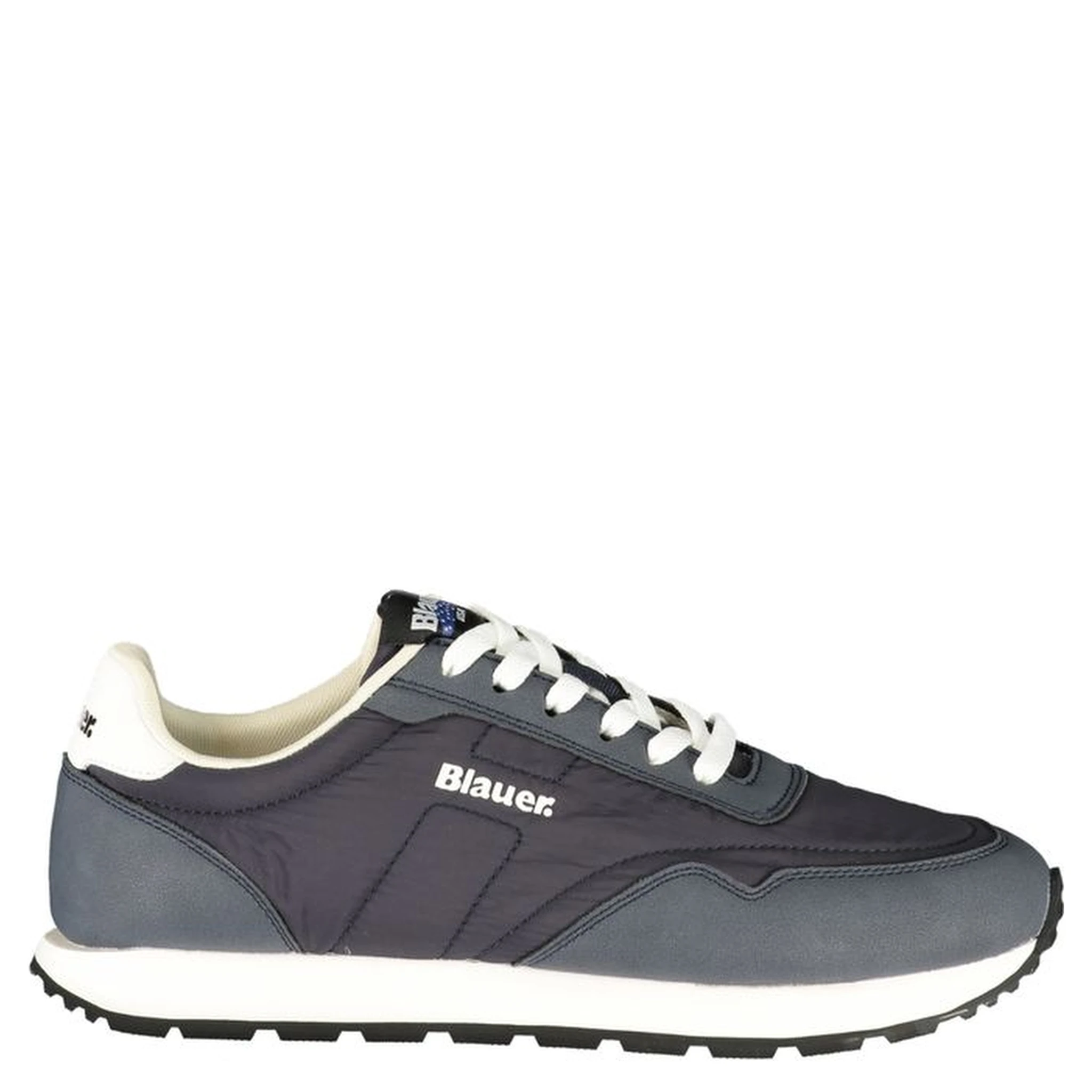 Blue Polyester Men's Sneaker