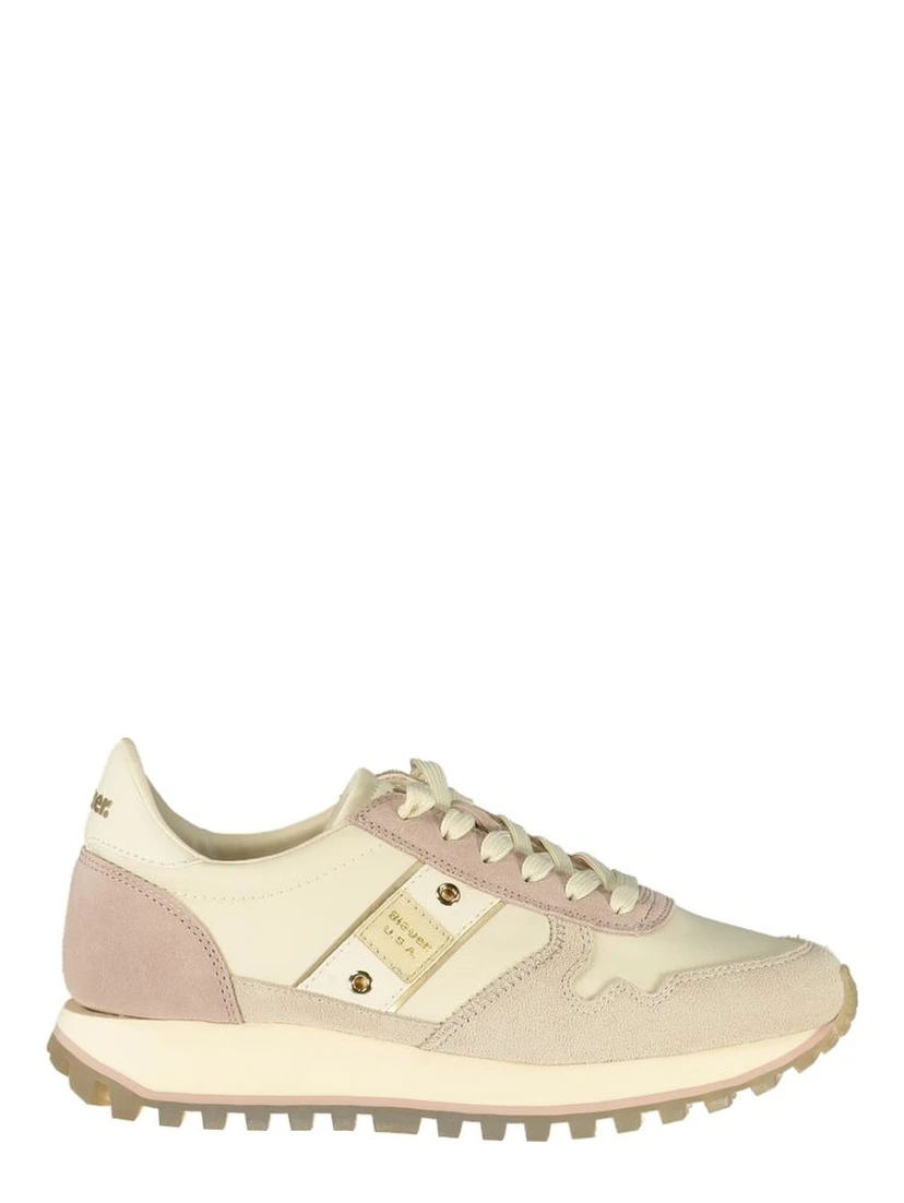 Beige Leather Women's Sneaker