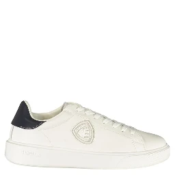 White Polyurethane Men's Sneaker