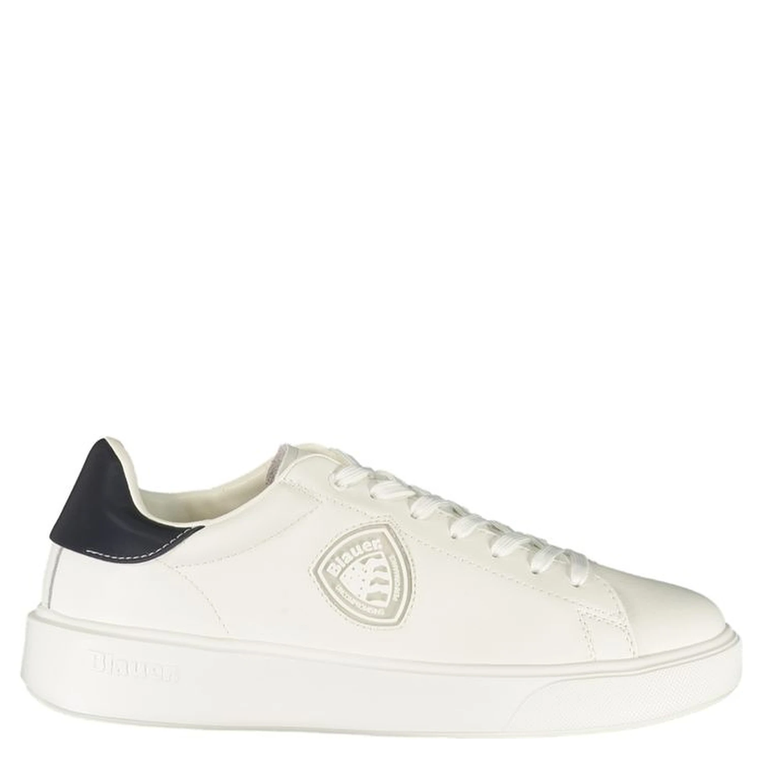White Polyurethane Men's Sneaker