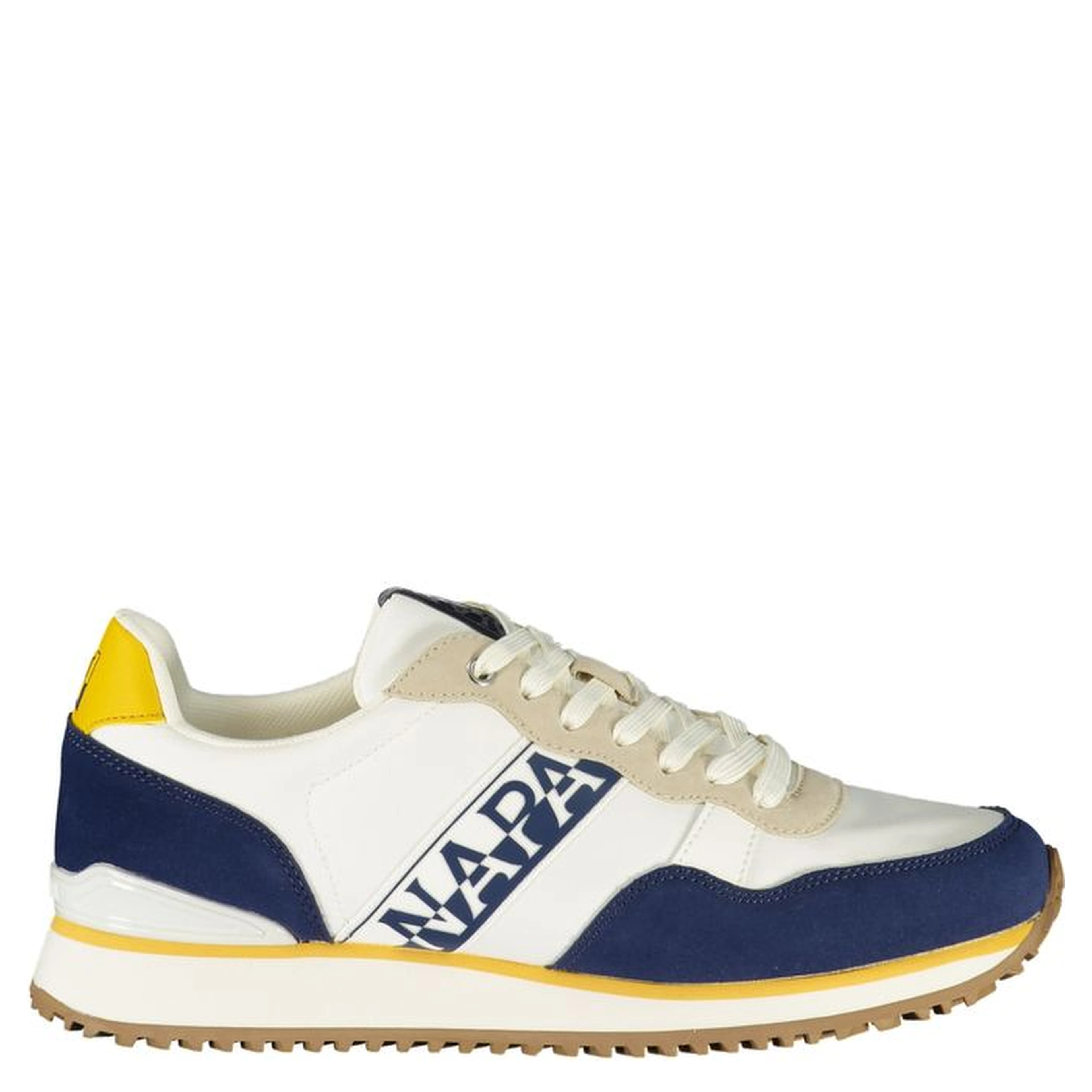 Blue Polyester Athletic Sneakers