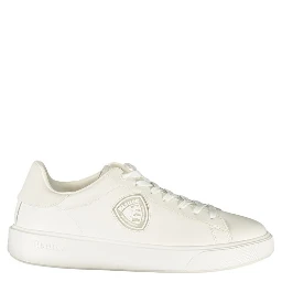 White Polyurethane Men's Sneaker