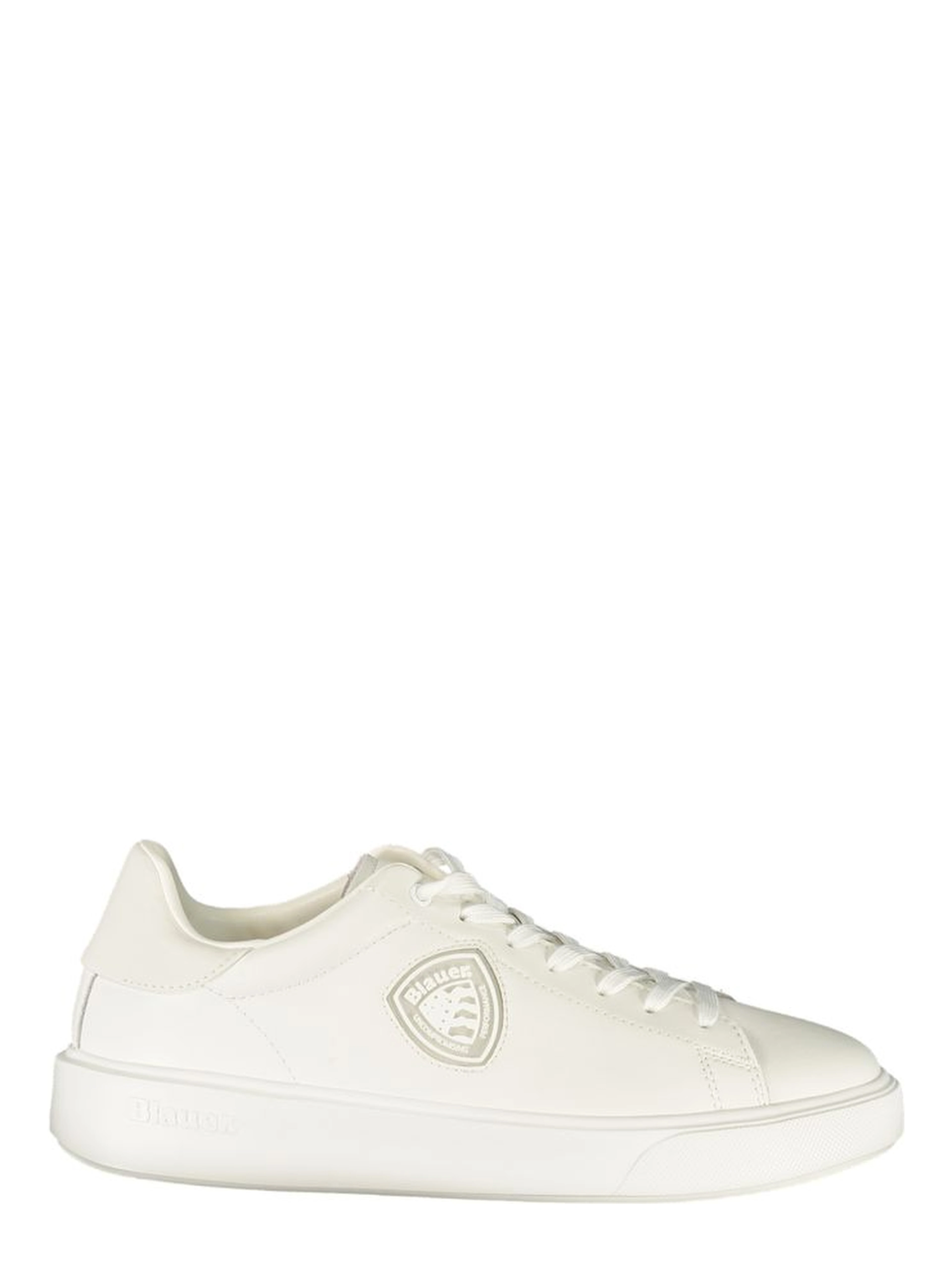 White Polyurethane Men's Sneaker