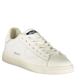 White Polyurethane Men's Sneaker