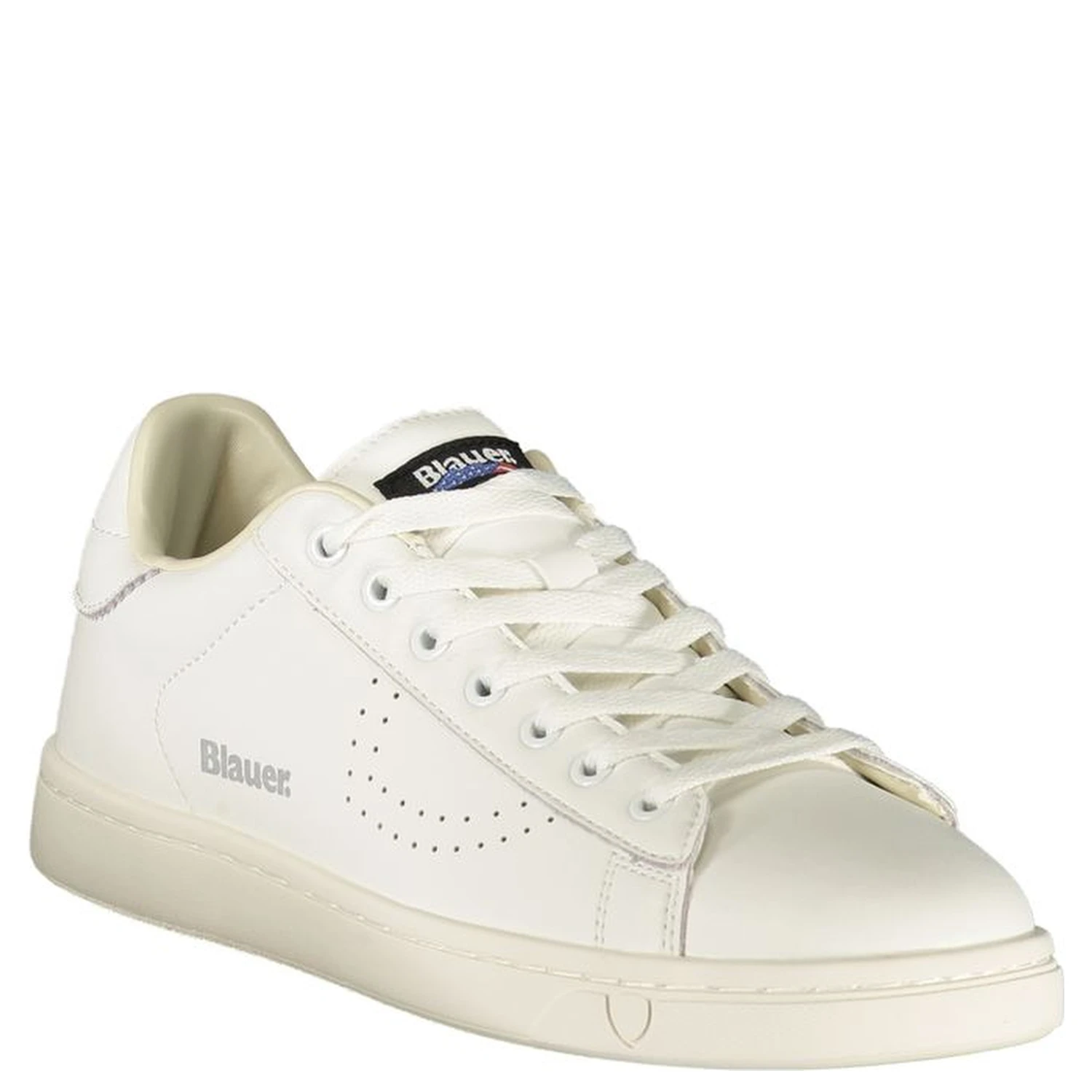 White Polyurethane Men's Sneaker