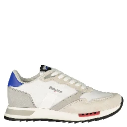 White Polyester Men's Sneaker
