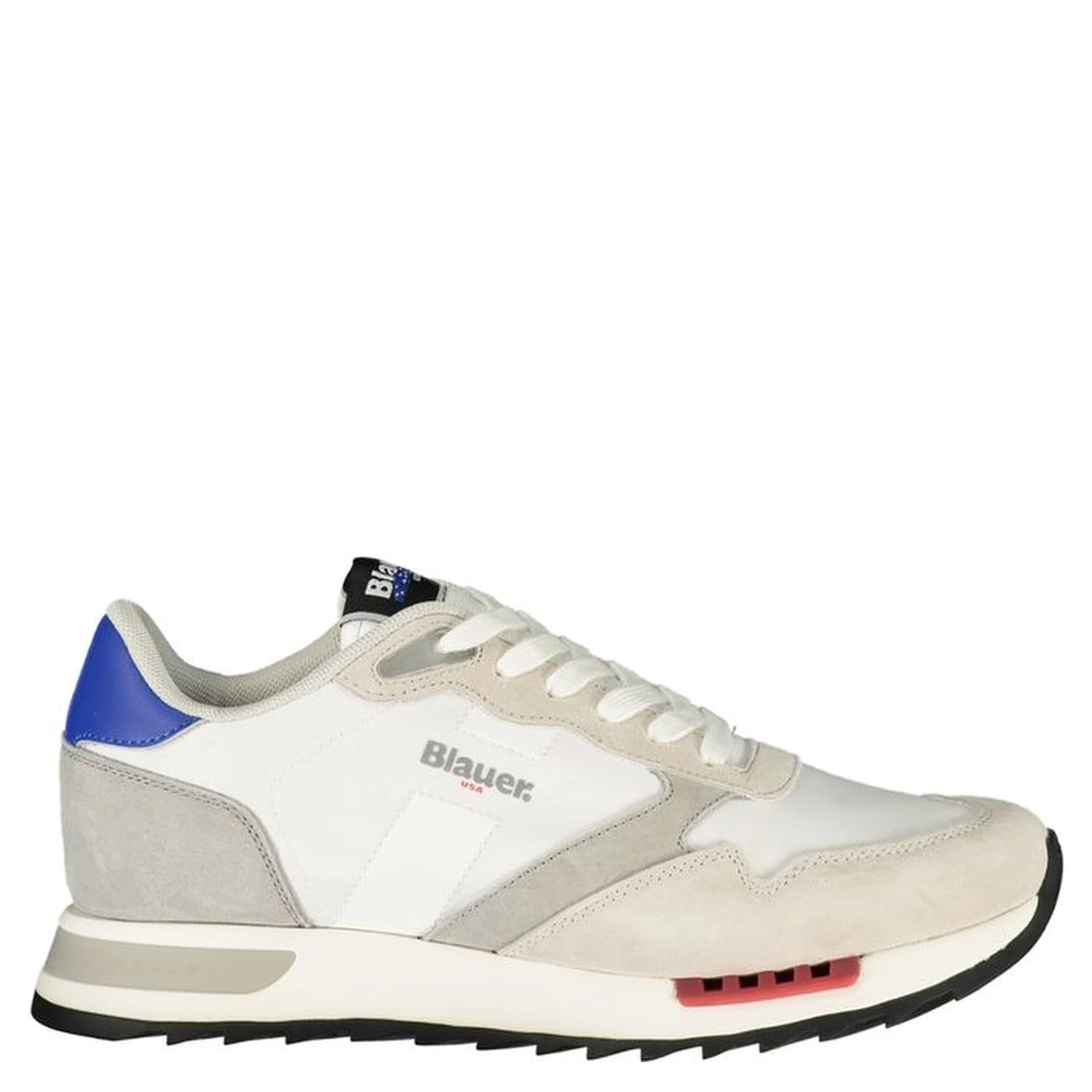 White Polyester Men's Sneaker