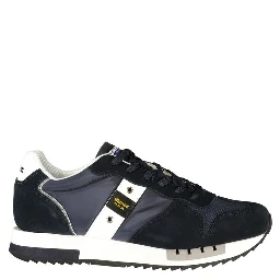 Blue Polyurethane Men's Sneaker