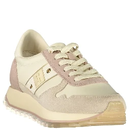 Beige Leather Women's Sneaker
