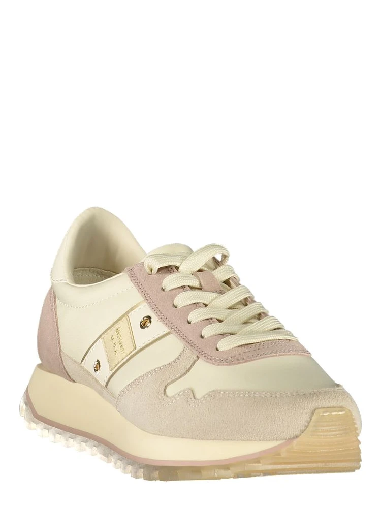 Beige Leather Women's Sneaker alternative