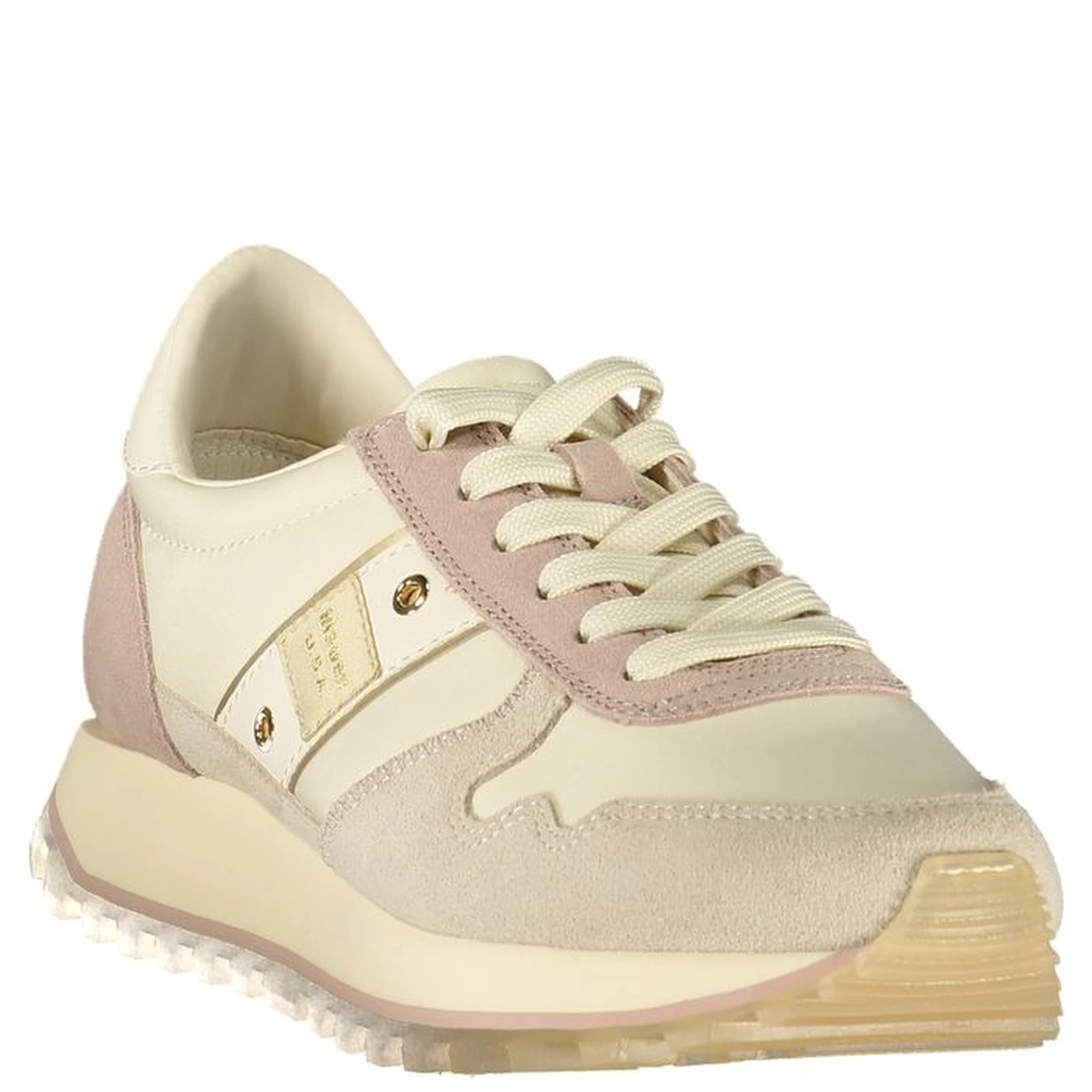 Beige Leather Women's Sneaker