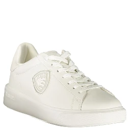 White Polyurethane Men's Sneaker