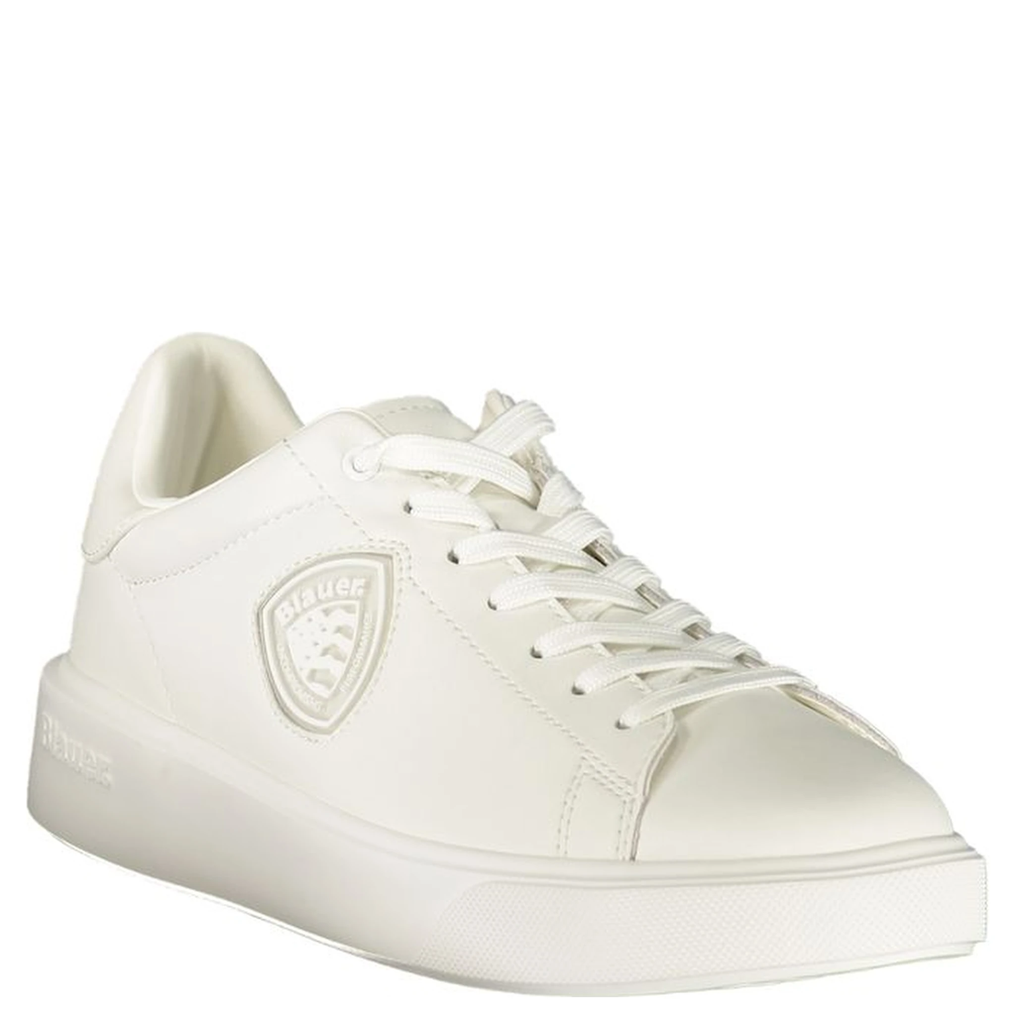 White Polyurethane Men's Sneaker