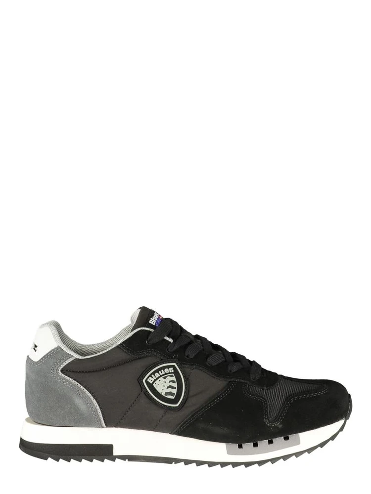 Black Polyurethane Men's Sneaker