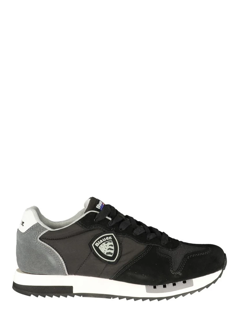 Black Polyurethane Men's Sneaker