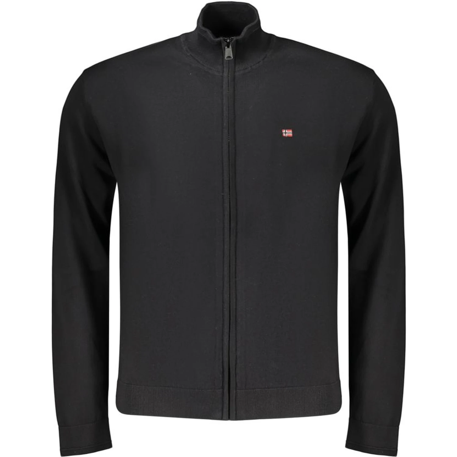 Black Cotton Men's Sweater