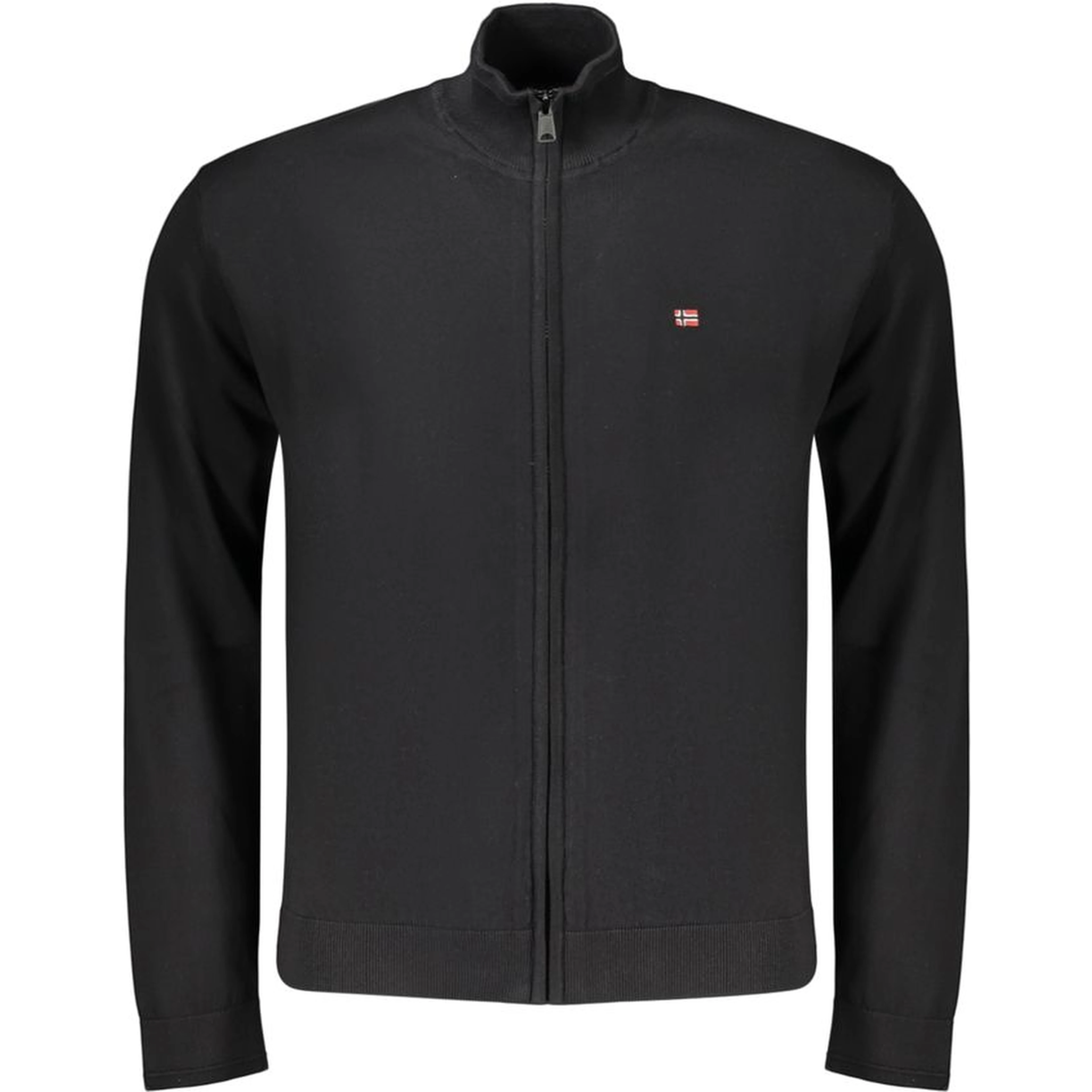 Black Cotton Men's Sweater