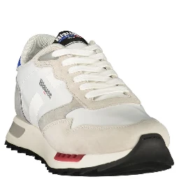 White Polyester Men's Sneaker