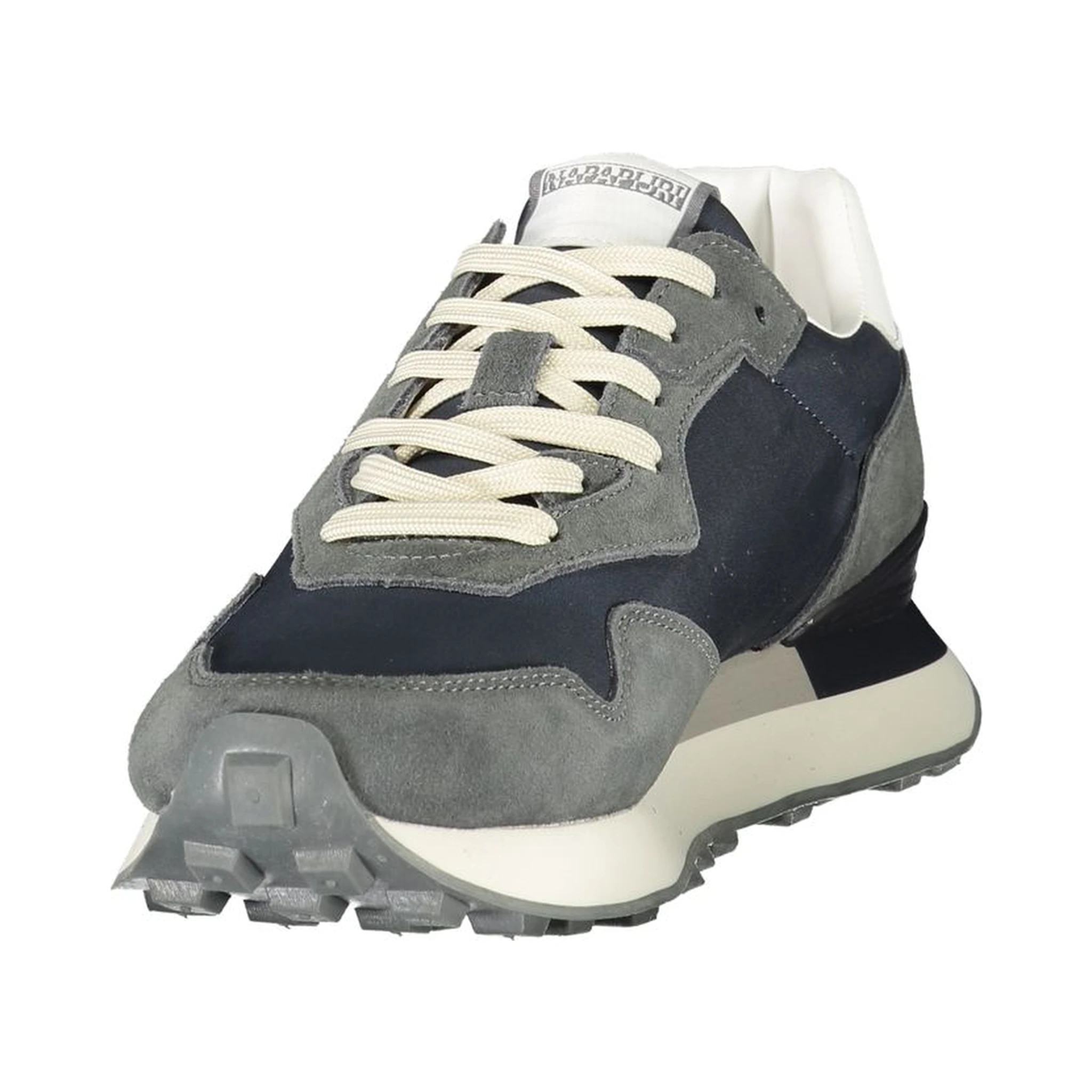 Blue Polyester Athletic Sneakers