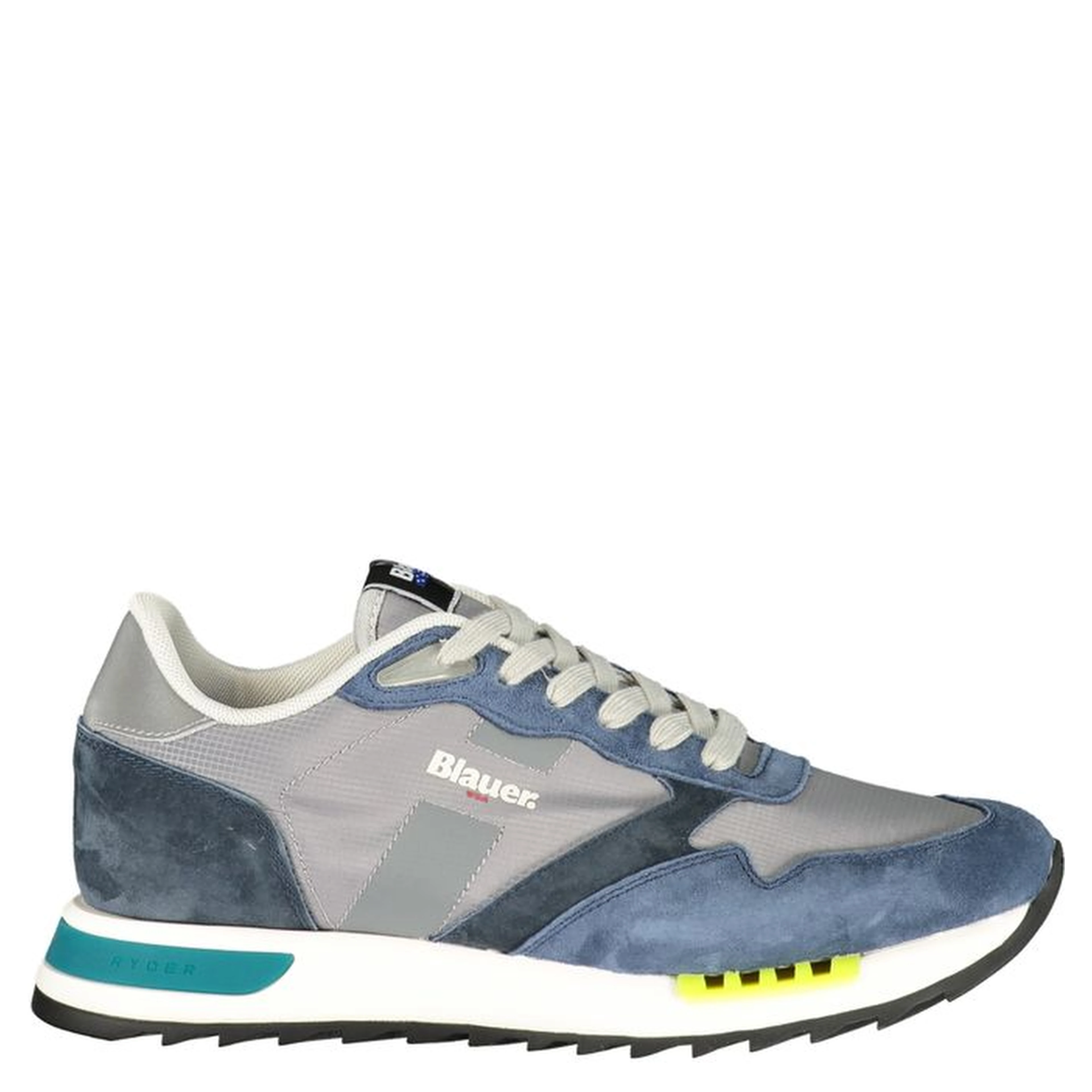Blue Polyester Men's Sneaker