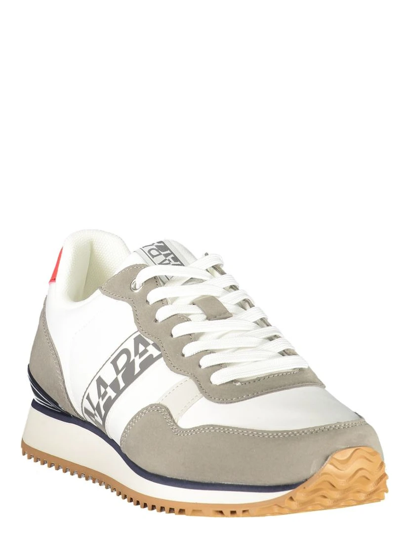 Blue Polyester Athletic Sneakers