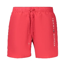 Rosso Polyester Mens Swimwear